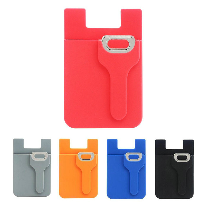 Silicone Smart Phone Wallet w Key Holder