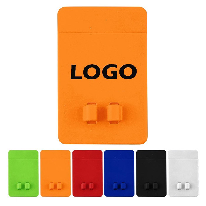 Silicone Smart Phone Wallet w/ Earbud Holders