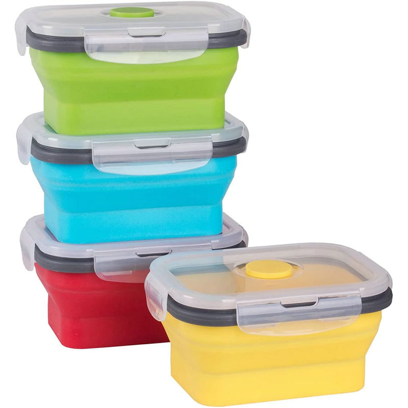 11.8 oz Collapsible Food Storage Containers with Lid
