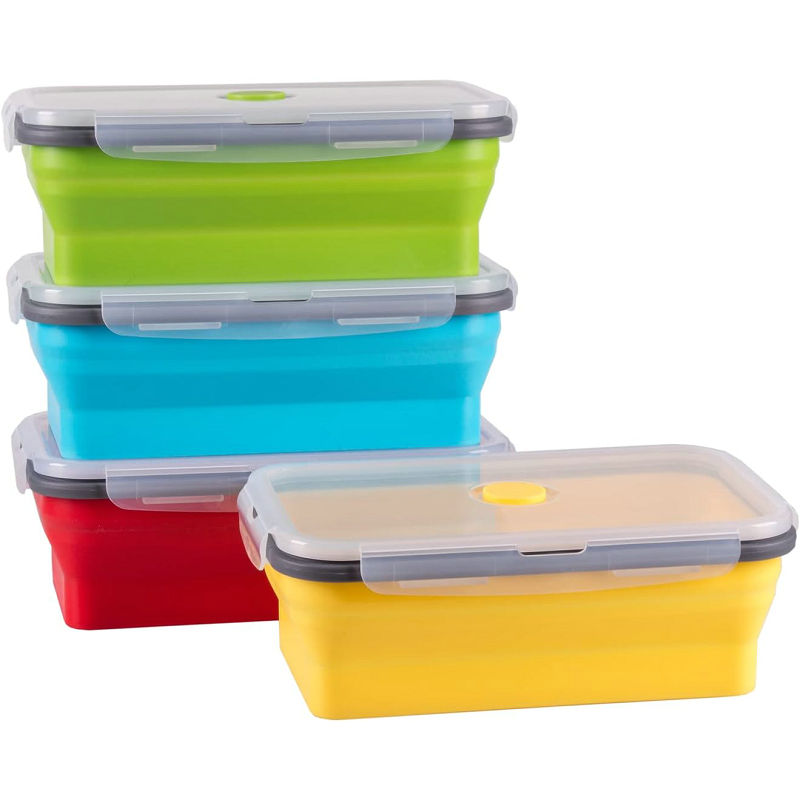 40.5 oz Collapsible Food Storage Containers with Airtight Lid