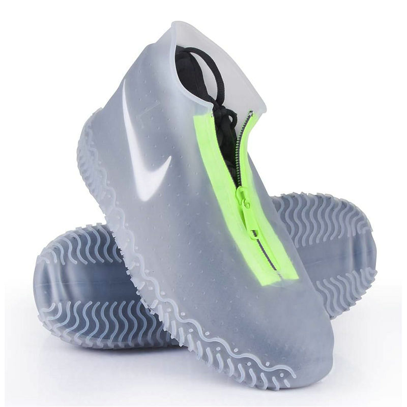 Silicone Reusable  Waterproof Shoe Covers (White)