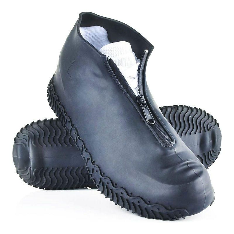 Silicone Reusable  Waterproof Shoe Covers (Black)
