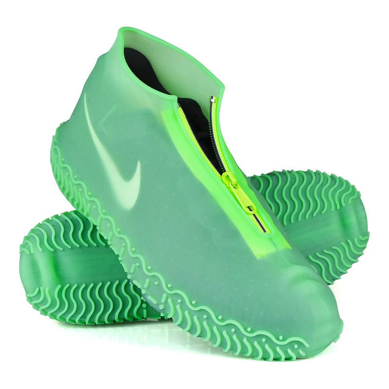 Silicone Reusable  Waterproof Shoe Covers (Green)
