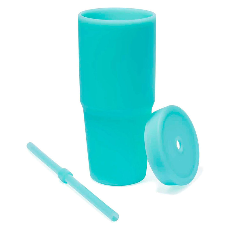 32oz Silicone Straw Tumbler Cup
