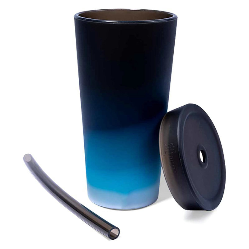 22 oz Silicone Tumbler Cups with Lids and Straws
