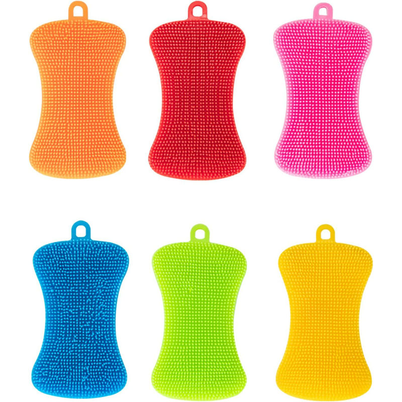 Silicone Sponge Dish Washing Kitchen Scrubber