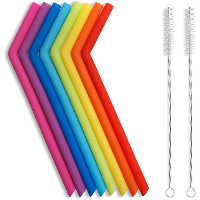BPA-Free Reusable Silicone Straws