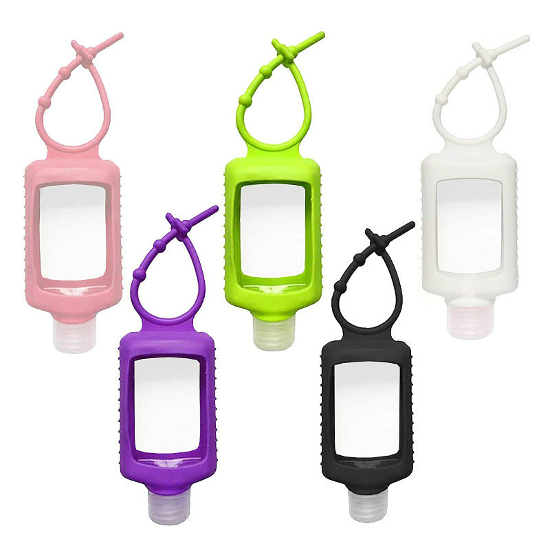 60ml Refillable Squeeze Sanitizer Bottle with Holder