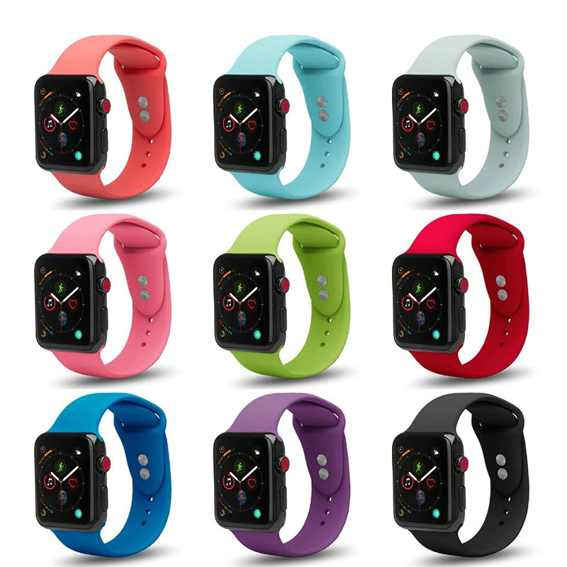 Soft Silicone Bands for Apple Watch