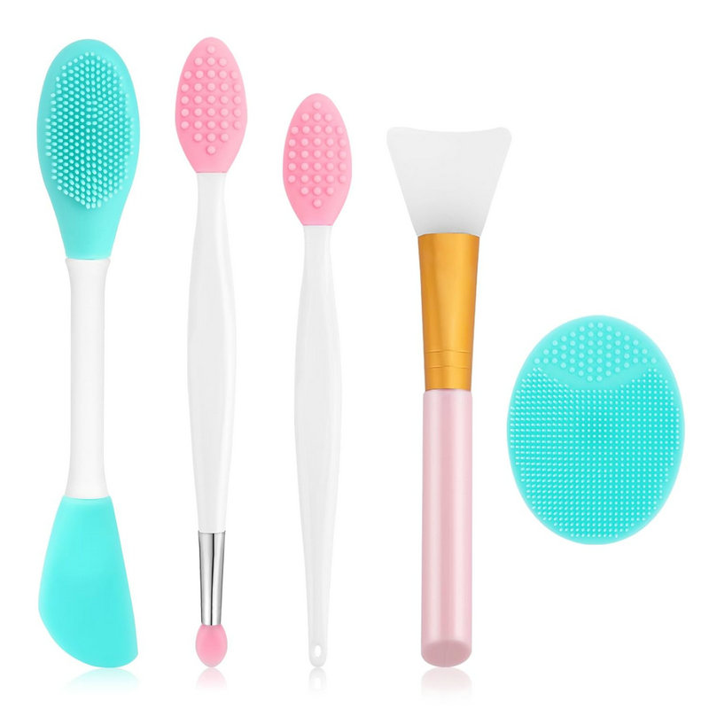Silicone Face Cleansing Brush Scrubbers Kits