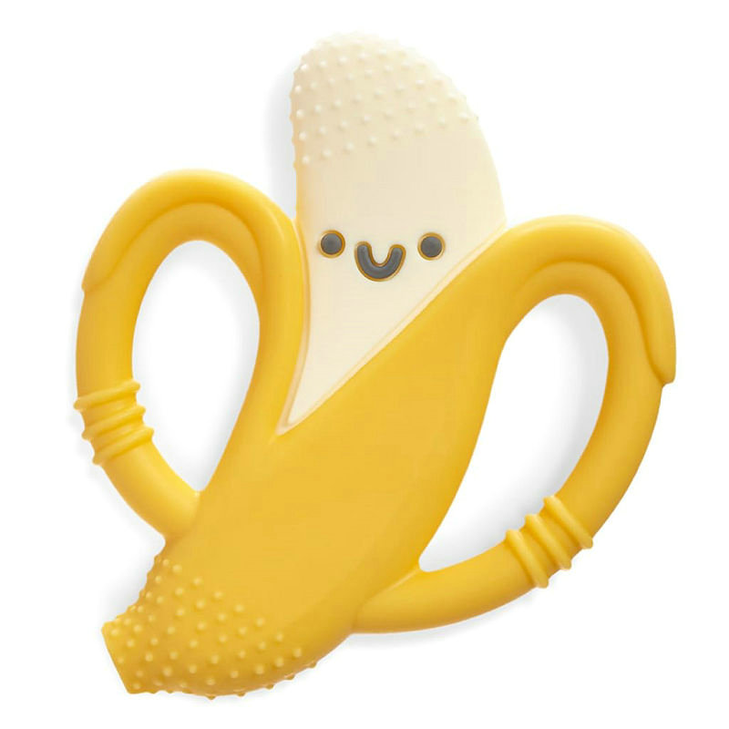 Banana-Shaped Baby Teether with Handles