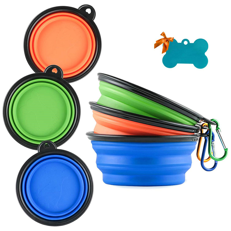 Collapsible Silicone Dog Bowl